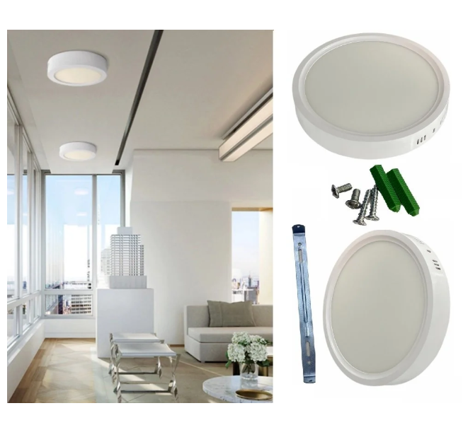 Cata 25w Beyaz Kasa Sıva Üstü Yuvarlak Led Panel ct-5271