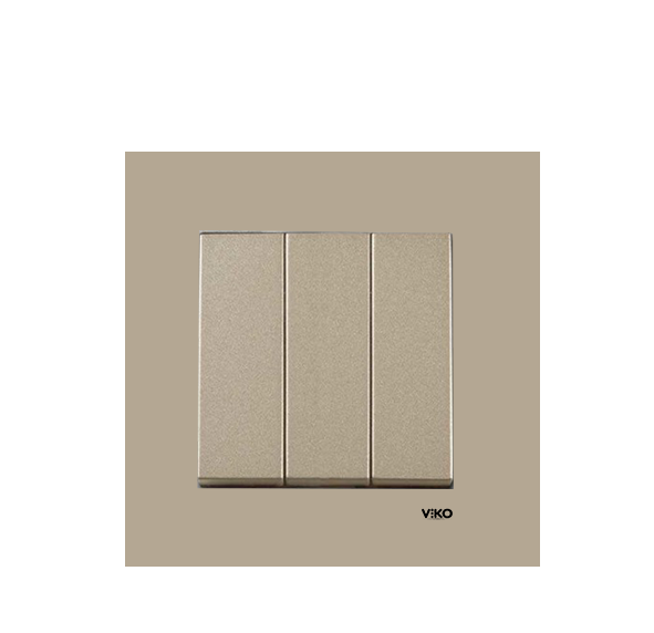 Viko Artline Novella Bronz Üçlü Anahtar ÇERÇEVELİ