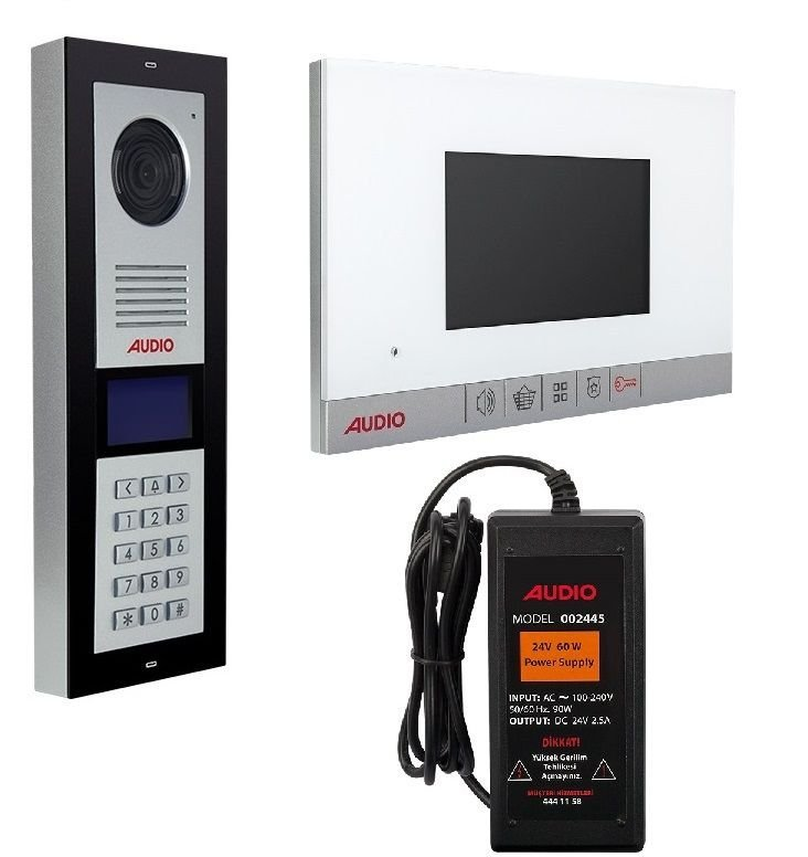 Audio 1 Daire 4,3'' Lcd 001180 Görüntülü Diafon Paket Fiyatı