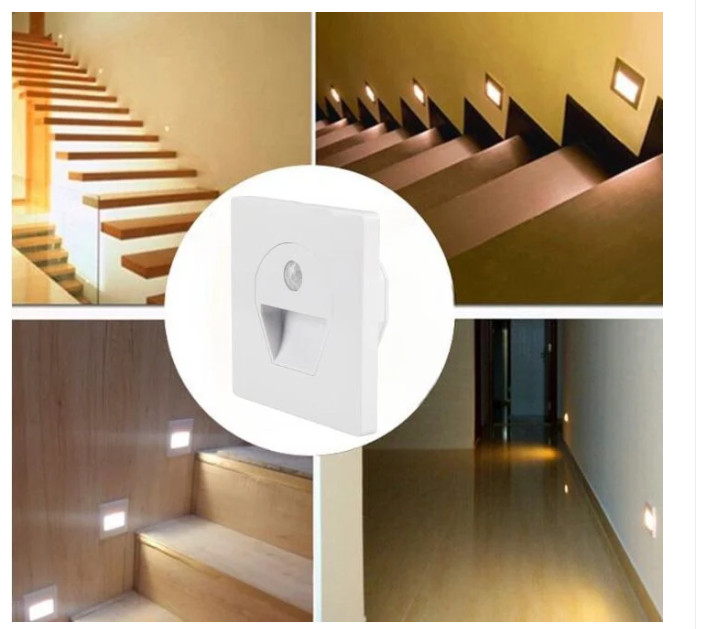 Cata 1W Ct-5170b Sensörlü Fotoselli Koridor Armatürü Led Aydınlatma Beyaz Kasa