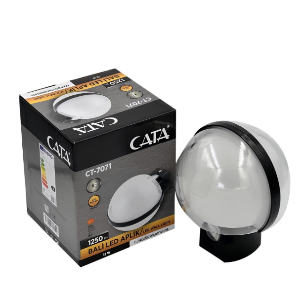 Cata Bali 12w Günışığı 3200 Kelvin Led Aplik Dış Mekan IP44 CT-7071