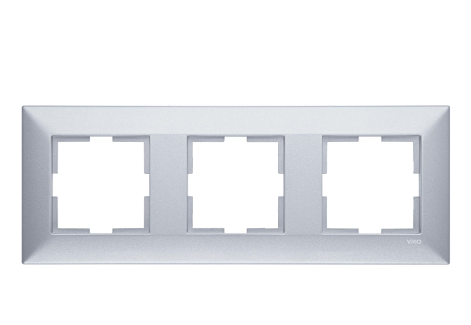 Viko Artline Trenda Gümüş Üçlü Çerçeve - 92190703